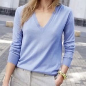 J. Crew 100% merino wool v neck sweater